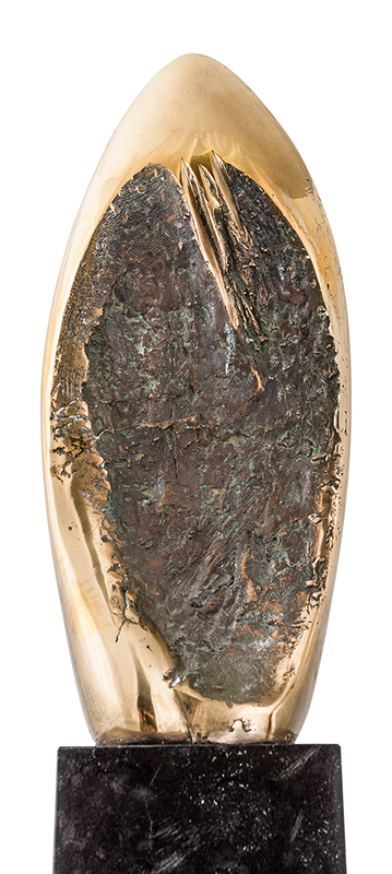 Bronze Skulptur - Kosmischer Keim andere Perspektive