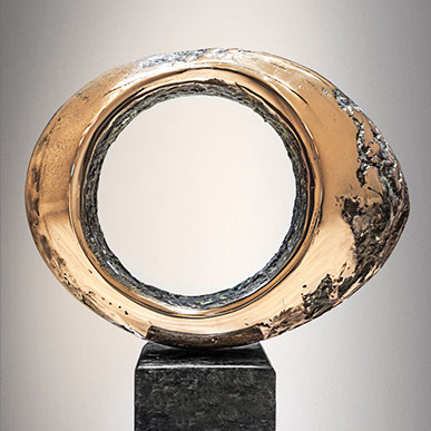 Bronze Skulptur - Kosmisches Auge