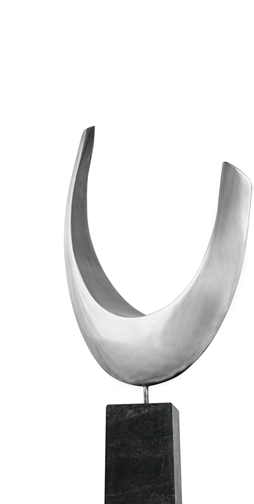 Edelstahl Skulptur - Aquatisch